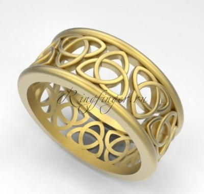 Кельтские свадебные кольца с классическим узором