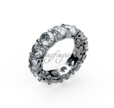 Свадебное кольцо с большими драгоценными камнями