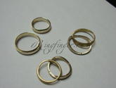Свадебные кольца из белого и желтого золота