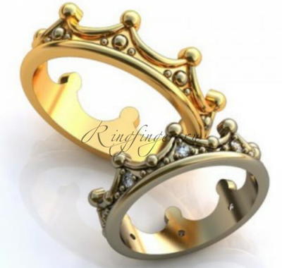 Кольцо для венчания - Корона принцессы