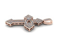 Золотой кулон с крестом Full Diamond Marquise A2754 Mat Day Thanh Gia 163477