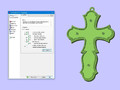 YELLOW GOLD FANCY DIAMOND JESUS ​​CROSS 43414