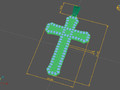 Крест Ожерелье Классическая подвеска с бриллиантами 1 163480