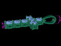 DAINTY 7 STONE 4MM CROSS BELL КУЛОН 110746