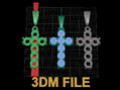 DAINTY 7 STONE 4MM CROSS BELL КУЛОН 110746
