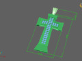 Крест Ожерелье Классическая подвеска с бриллиантами 12 163483