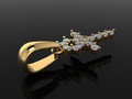 Подвеска Dainty Ankh с египетским крестом и бриллиантами 110749