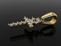 Подвеска Dainty Ankh с египетским крестом и бриллиантами 110749