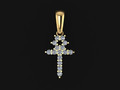 Подвеска Dainty Ankh с египетским крестом и бриллиантами 110749