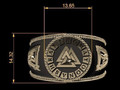кольцо valknut для мужчин 178538