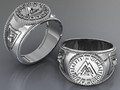 кольцо valknut для мужчин 178538