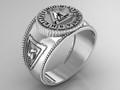 кольцо valknut для мужчин 178538