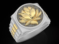Lotos Rolex мужское кольцо Скульптура ювелирные изделия золото серебро 174198