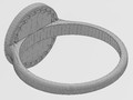 Кольцо с геральдической лилией Diamond Halo 134008