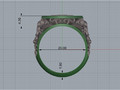 кольцо Масонский приклад с бриллиантами 175995