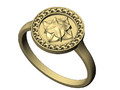 Кольцо Diamond Halo с розеткой 134012