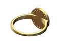 Кольцо Diamond Halo с розеткой 134012