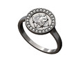 Кольцо Diamond Halo с розеткой 134012