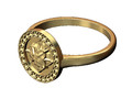 Кольцо Diamond Halo с розеткой 134012