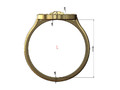 Кольцо Diamond Halo с розеткой 134012