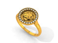 Кольцо Diamond Halo с розеткой 134012