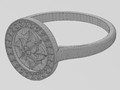 Кольцо Diamond Halo с розеткой 134012