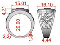 Кольцо Mason Man 3 26504