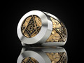 Mason Man ring 2 print model 26507