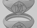 Кольцо-печатка с логотипом Square Quadrangle Louis Vuitton 121791
