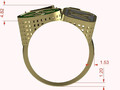 кольцо с эмалью louis vuitton r00062 115907