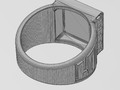 Квадратное кольцо LV с орнаментом Versace размер США 10 для - 174283
