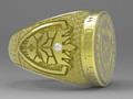 Memento Mori Skull King Men Ring 153313