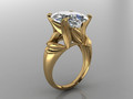 GC GOLD T171- Diamond solitarie золотое кольцо 95381