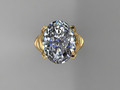 GC GOLD T171- Diamond solitarie золотое кольцо 95381