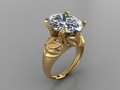 GC GOLD T171- Diamond solitarie золотое кольцо 95381
