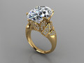 GC GOLD T172- Diamond solitarie золотое кольцо 95382