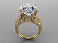 GC GOLD T172- Diamond solitarie золотое кольцо 95382