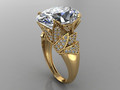 GC GOLD T172- Diamond solitarie золотое кольцо 95382