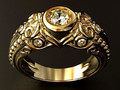 Gothic Diamond RING O 24987