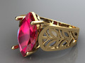 Женское кольцо Ruby Marquise 157605
