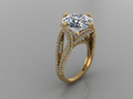 GC GOLD T98- золотого кольца с бриллиантом 95405