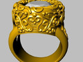 овальное гигантское кольцо stl проверенная для - 189358
