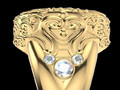 овальное гигантское кольцо stl проверенная для - 189358