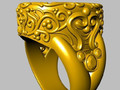 овальное гигантское кольцо stl проверенная для - 189358