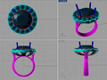 помолвочное кольцо  ANELLO PIETRA ROTONDA 94641