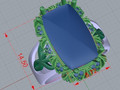 Кольцо с большим камнем stl cad cam 30898