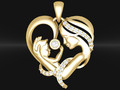 M2019 MOTHER BABY LOVE DIAMOND PENDENT 111639