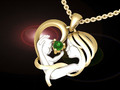 M2021 MOTHER BABY LOVE DIAMOND PENDENT 111640