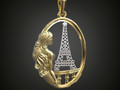 Ожерелье Paris Eiffel Tower Girl 41606