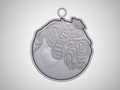 Ожерелье с силуэтом девушки 41607